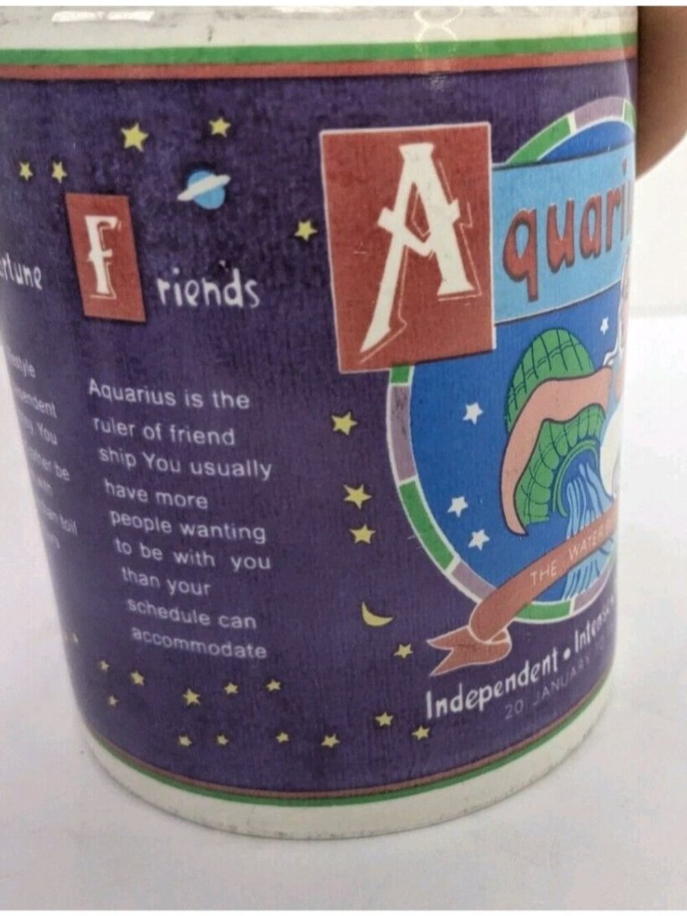 Zodiac Aquarius Mug - The Water Bearer - Astrological Sign Coffee Cup - Picture 3 of 4